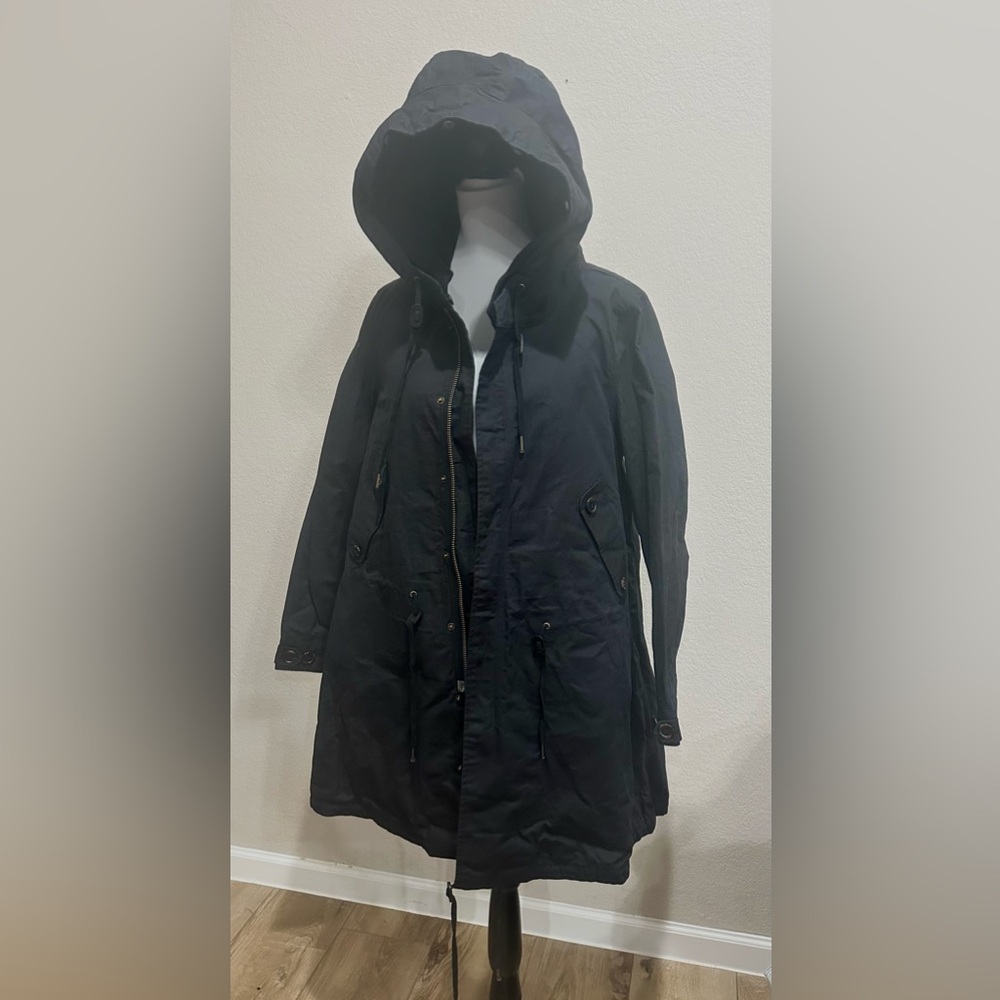 🆕 Nicolas K x Free People Byard Trench Jacket Waxed Canvas - Picture 5 of 10